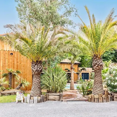 Maison Tropicale Dans La Foret Proche Du Et Du Bassin D'arcachon * Sanguinet